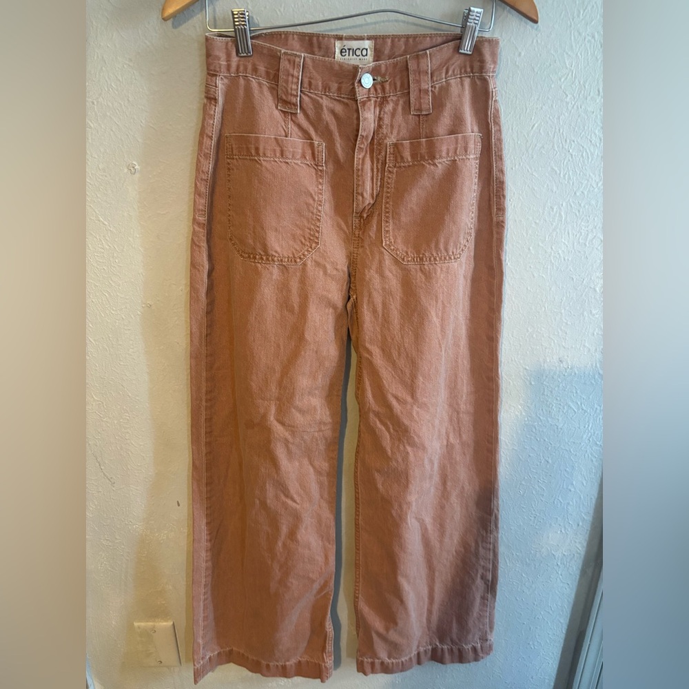 Ético Brown/Pink Wide-Leg Pants‎ size 26